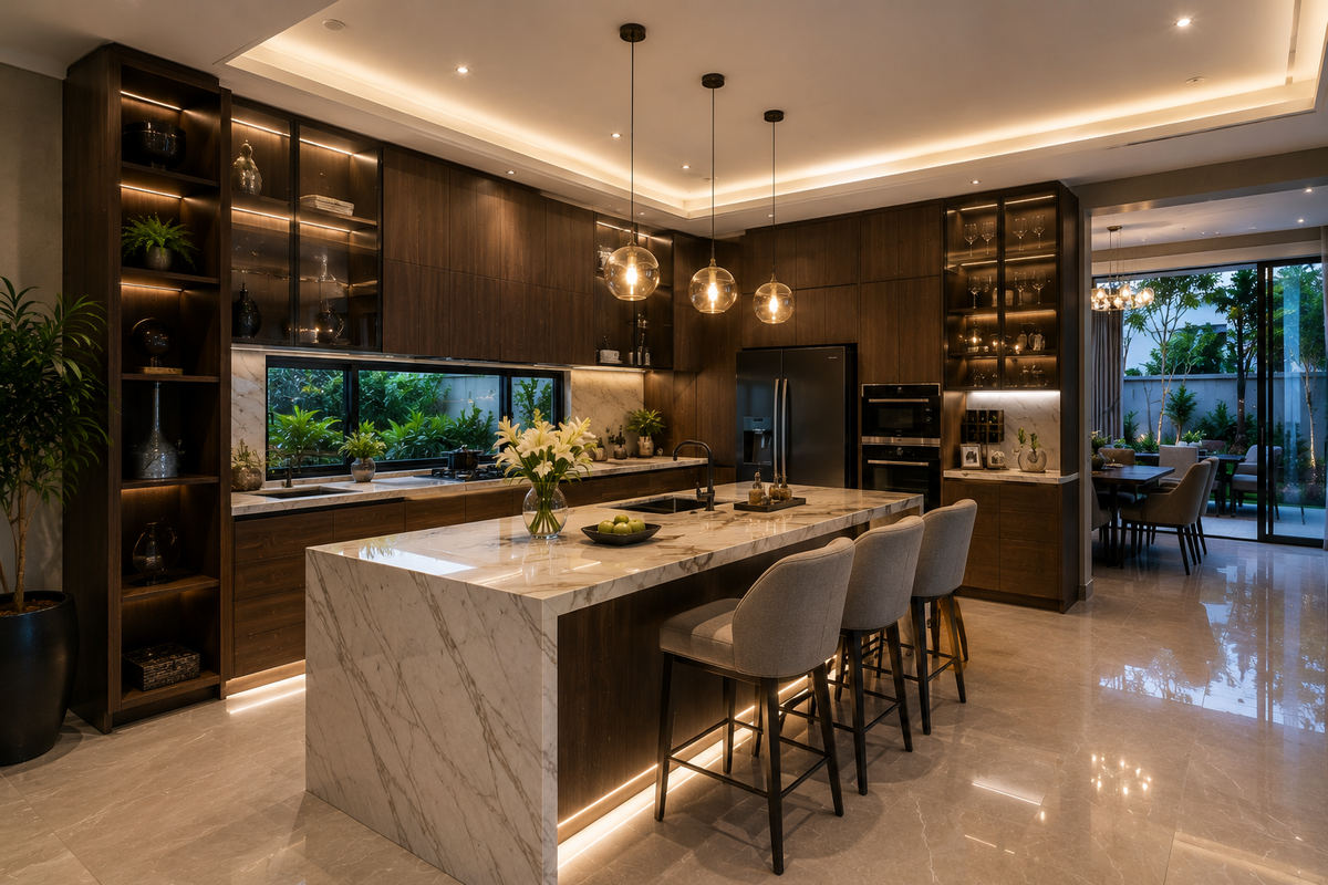Gambar rancangan dapur IDN96 Residence