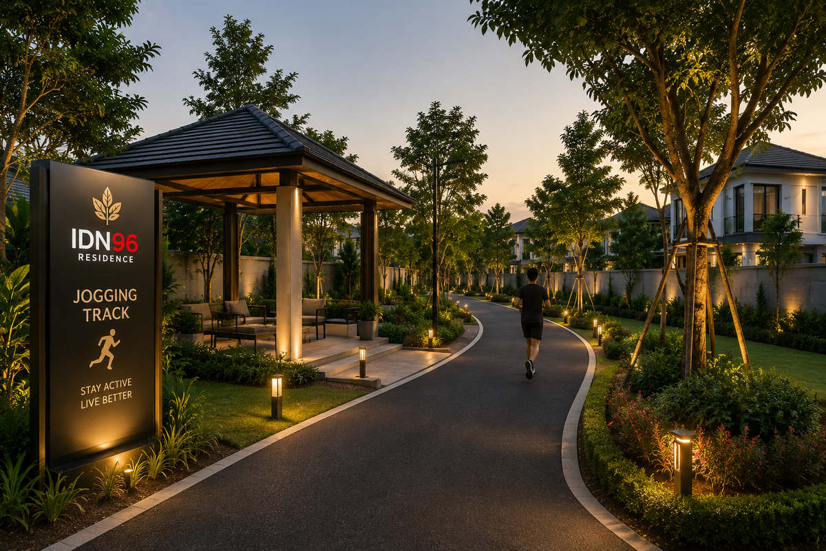 Gambar rancangan jogging track IDN96 Residence