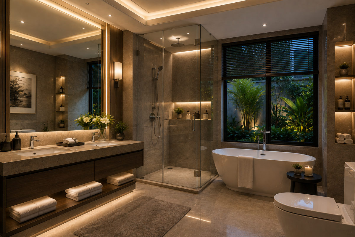 Gambar rancangan kamar mandi IDN96 Residence