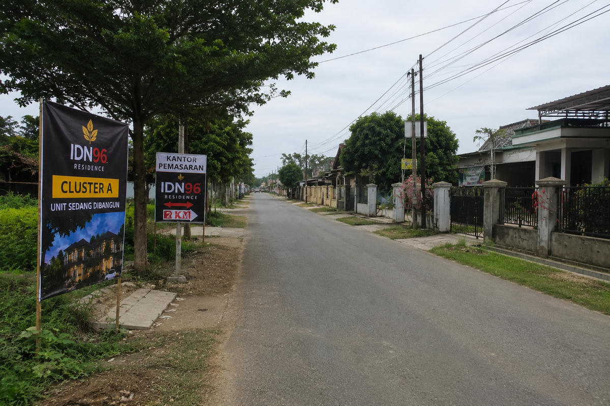 Gambar rancangan lingkungan sekitar IDN96 Residence Kalidawir