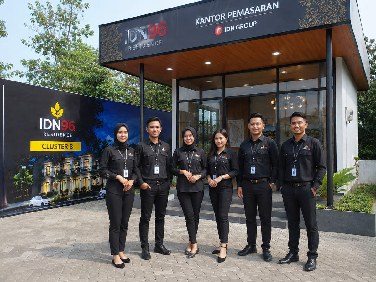 Gambar rancangan kantor dan tim pemasaran IDN96 Residence